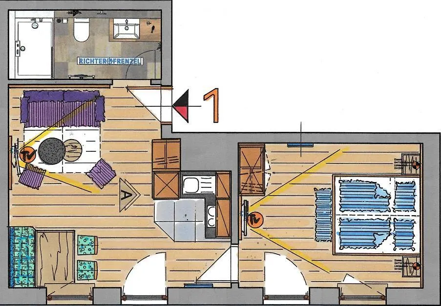 Gasthof-Appartements Vroni - Chiemgau Karte Inzell Niemcy